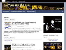 Tablet Screenshot of lasvegasstripclubguide.com